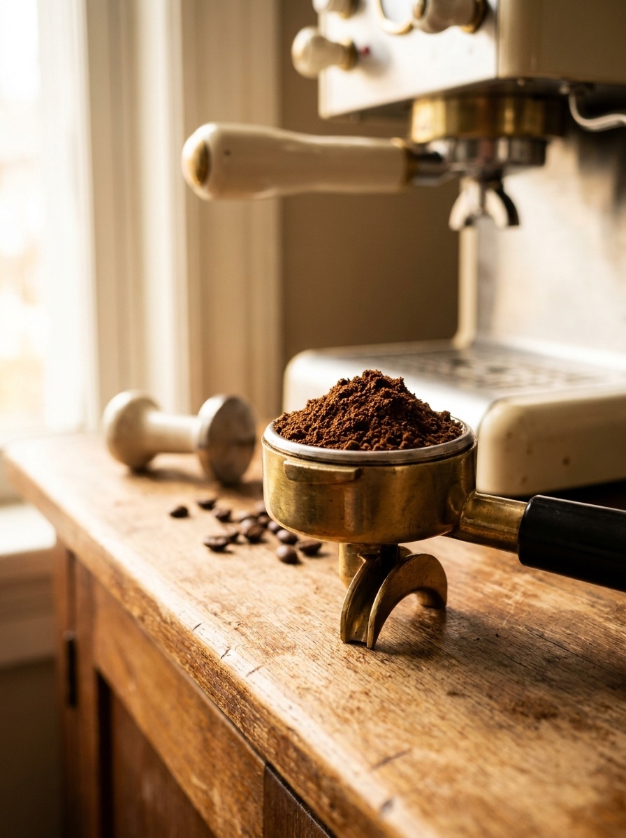 Espresso machine for coffee preparation